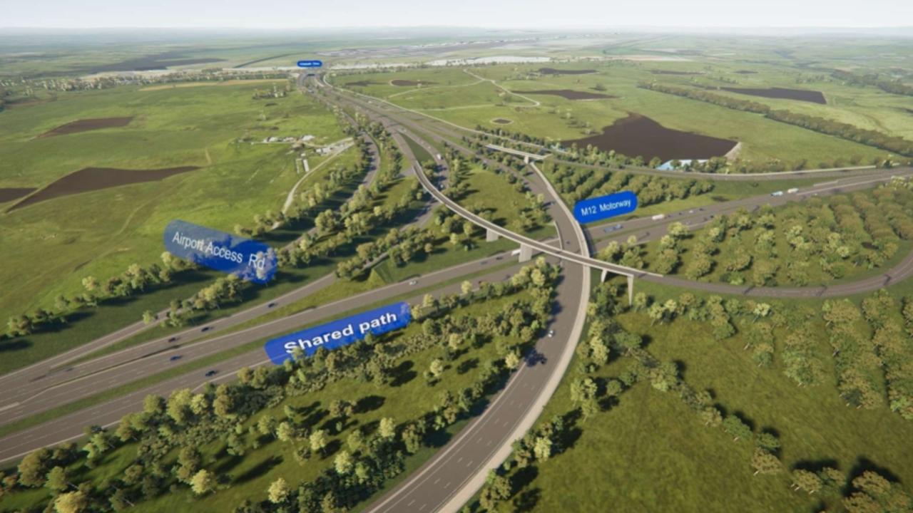 major changes to the M12 motorway plans have revealed new connections to the Western Sydney Airport.