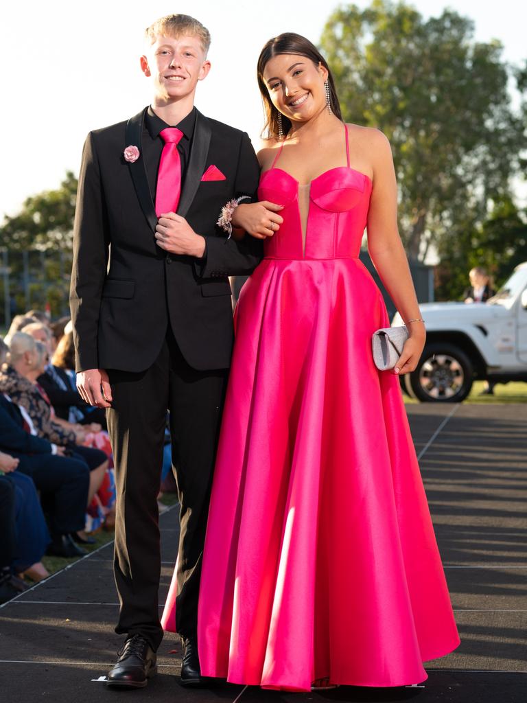 Conor Munro and Gaby Langlois at the 2024 Rockhampton Grammar School formal.