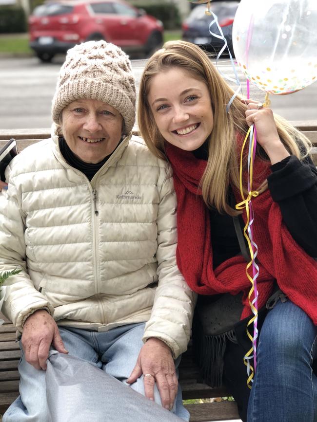 Home and Away actor Jessica Redmayne and her mum Tina. Picture: Supplied.