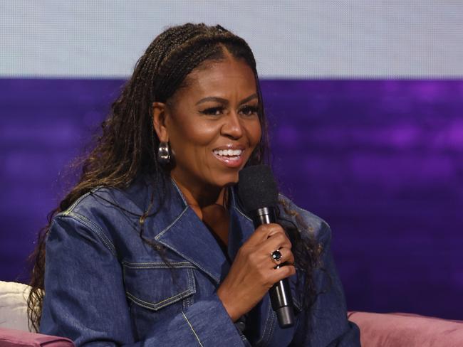 WASHINGTON, DC - NOVEMBER 15: Former First Lady Michelle ObamaÃÂ speaks onstage during the Michelle Obama: The Light We Carry Tour at Warner Theatre on November 15, 2022 in Washington, DC. (Photo by Tasos Katopodis/Getty Images for Live Nation)