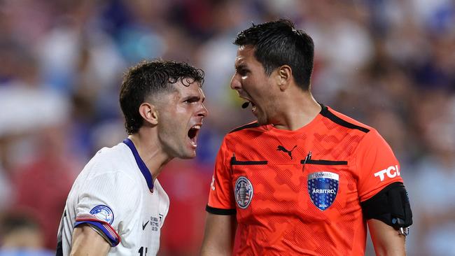 We’re not sure why they didn’t shake hands afterwards. (Photo: Jamie Squire/Getty Images/AFP)