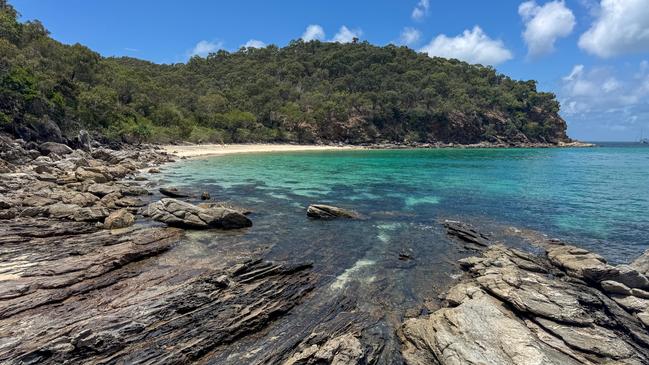 The location on Great Keppel Island for a proposed boardwalk linking Fisherman's Beach to Shelving Beach