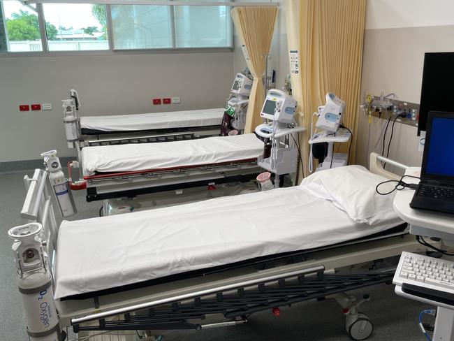 A three-bay area at Mackay Base Hospital is designed to get ambulances back on the road faster. Photo: Zoe Devenport