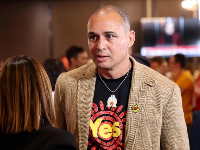 Yes23 campaigner Thomas Mayo pictured after the yes vote failed, Inner West for Yes event, Wests Ashfield Leagues Club, Ashfield. Picture: Damian Shaw