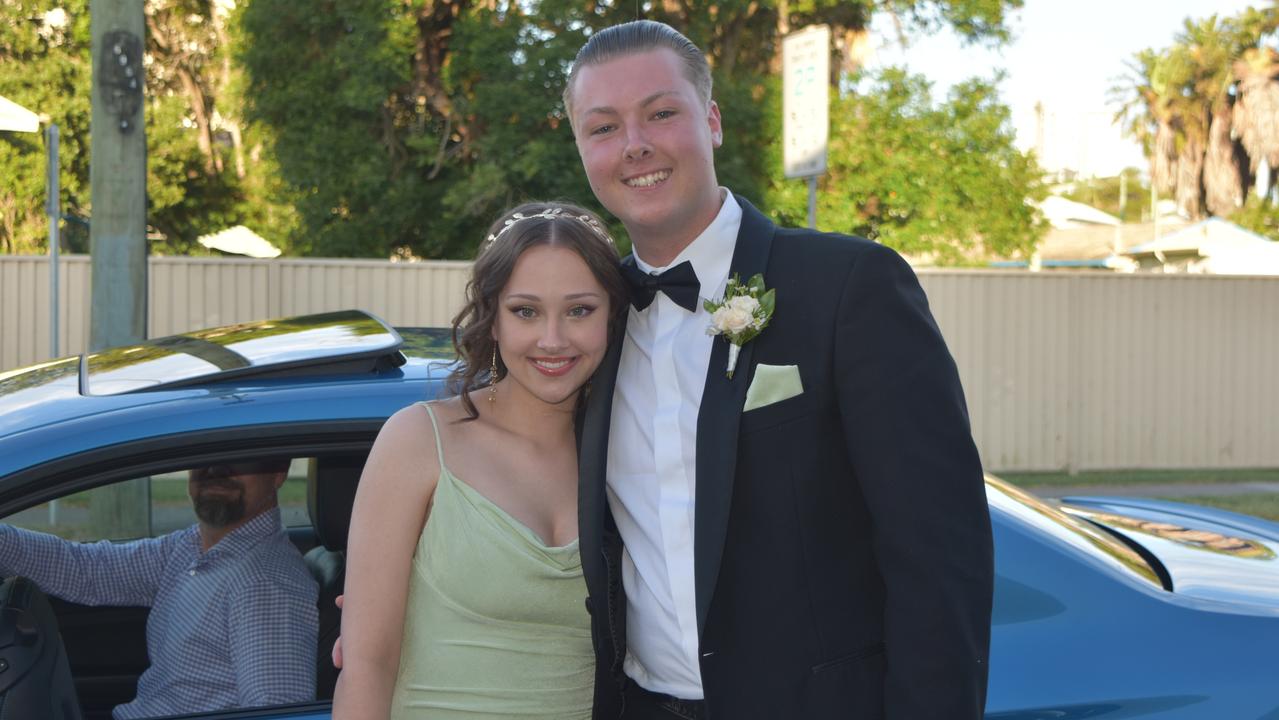 Charlotte Smith and Ollie Parsonage at the Sunshine Coast Grammar School formal on November 17. Picture: Sam Turner