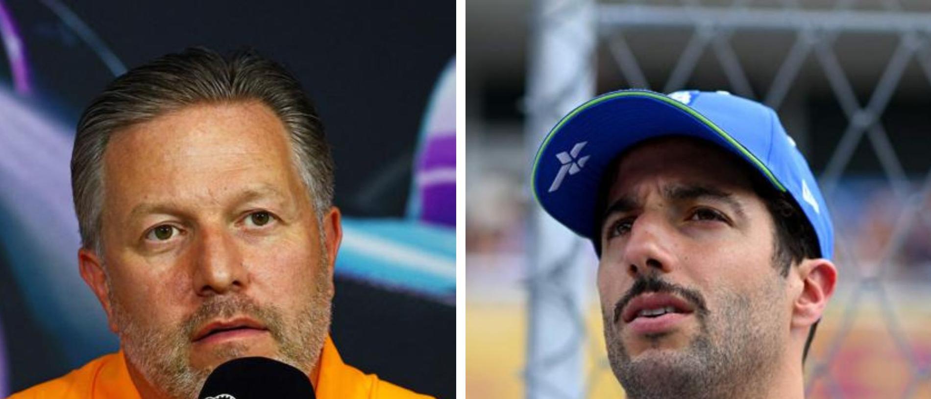 Zak Brown and Daniel Ricciardo. Photo: Getty Images