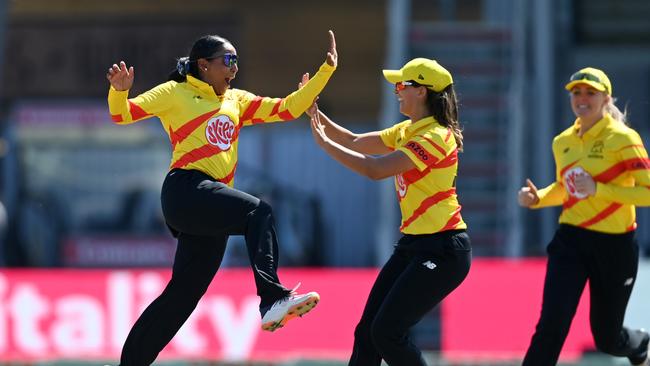 Alana King of Trent Rockets. Photo by Gareth Copley/Getty Images