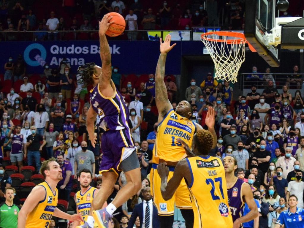 Kings guard Jaylen Adams with the dunk of the NBL season so far.