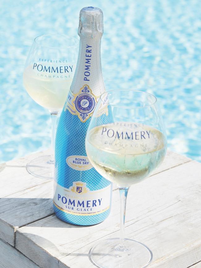 Pommery Royal Blue Sky, to be drunk on ice.