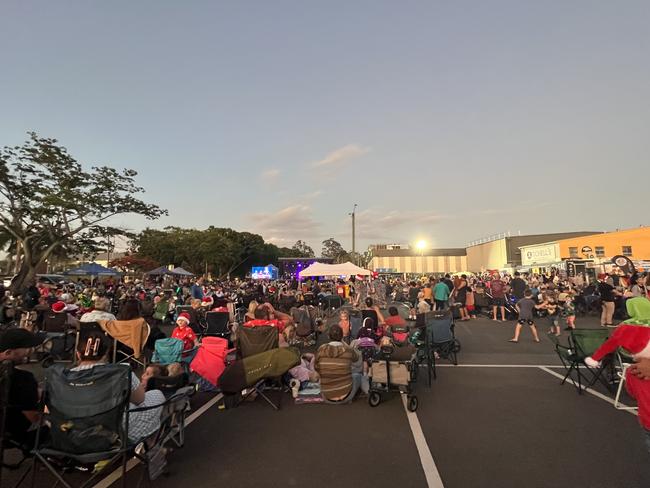 The city turned out to celebrate its annual Christmas carols event.