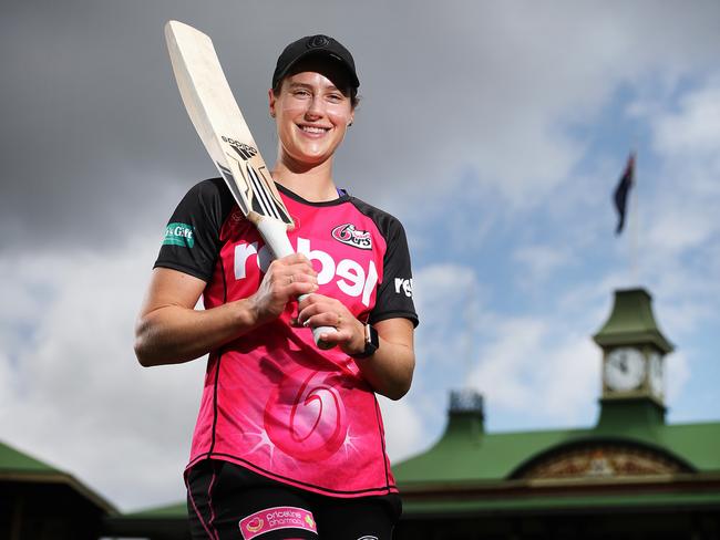 Ellyse Perry was awarded the inaugural Rachael Heyhoe Flint Award for the ICC Cricketer of the Year. Picture: Brett Costello