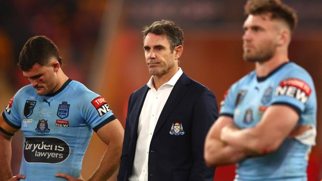 Blues coach Brad Fittler lost a series he should have won. Picture: Chris Hyde/Getty Images