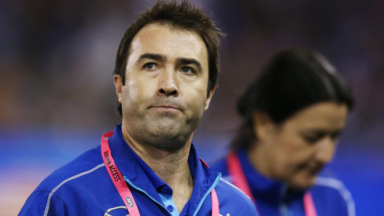 Brad Scott was not happy with David King on Saturday. Picture: Getty Images