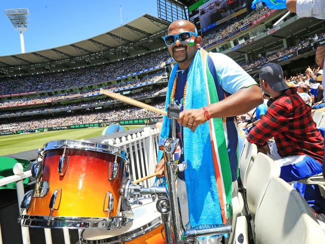 Indian fans brought the music to the MCG. Picture: Mark Stewart