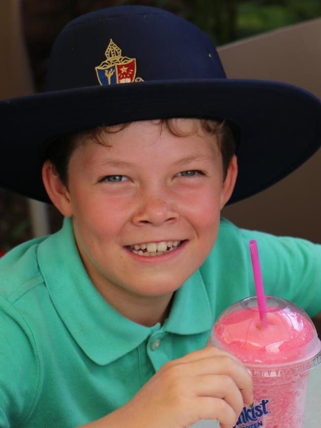 Henry Maunder, 11, is stuck at boarding school in Toowoomba in Queensland, unable to return to his family in Moree for the, holidays due to border restrictions. Picture: Supplied