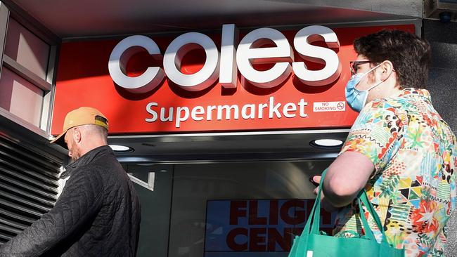 SYDNEY, AUSTRALIA - NCA NewsWire Photos AUGUST, 23, 2020: People are seen wearing face masks, to help prevent the spread of COVID-19, at Coles Kings Cross, Sydney. Picture: NCA NewsWire/Bianca De Marchi