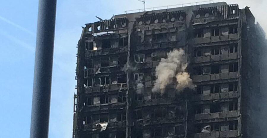 Local Housing Officer Blames Cladding for Spread of Deadly Tower Fire. Credit - Anonymous via Storyful