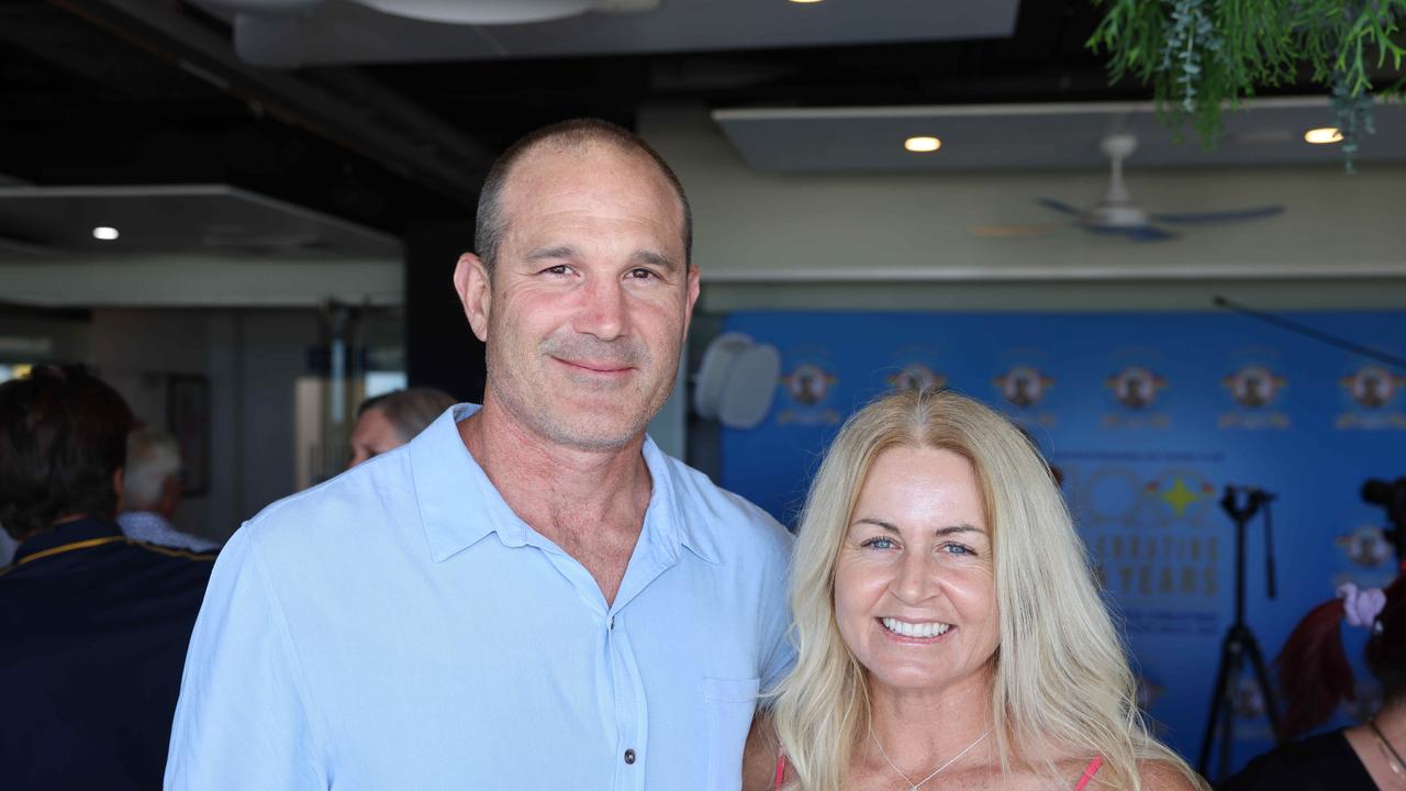 Andrew James and Karla Gilbert at the Surfers Paradise Surf Life Saving Club Centenary Season Launch for Gold Coast at Large. Picture, Portia Large.