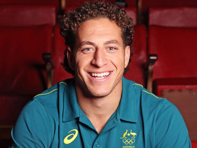 DAILY TELEGRAPH. JULY 3, 2024.Pictured at Hubert Restaurant in Sydney today is the Rugby 7s Teams Announced for the Paris 2024 Olympics. Mark Nawaqanitawase pictured. Picture: Tim Hunter.