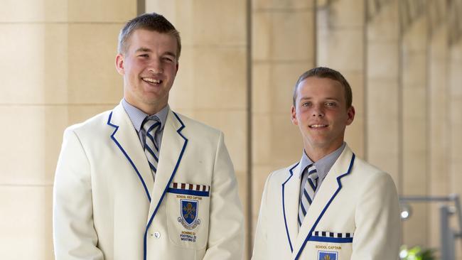 Ryan and James view returning for Year 13 as “giving a year of service back to the school”. Picture: Brett Hartwig