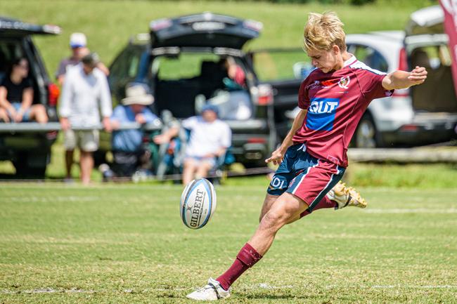 Chilli Tonelli-Smith. Action from the Queensland Reds and New South Wales Waratahs Under-15s bout at Ballymore on Sunday. Picture credit: QRU Media.