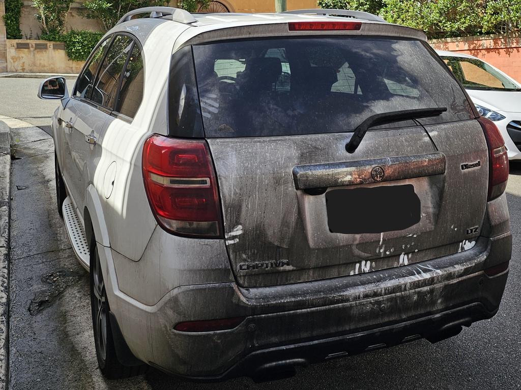 Police say they want to speak to the driver of a white Holden Captiva. Picture: NSW Police/Supplied.