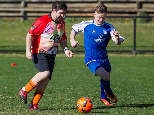 There were plenty of football skills on show.