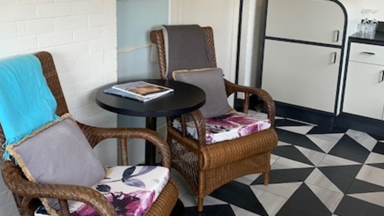 The kitchenette and lounge area at Spicers Balfour. Picture: News Corp