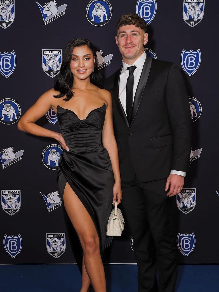Christy and Max King at the Bulldogs’ awards night. Picture: Supplied