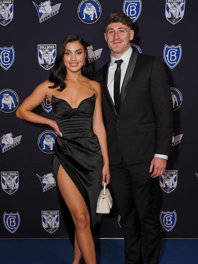Christy and Max King at the Bulldogs’ awards night. Picture: Supplied