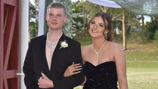 Xavier Lynam and Olivia Callaway at the Gympie State High School Formal 2022.