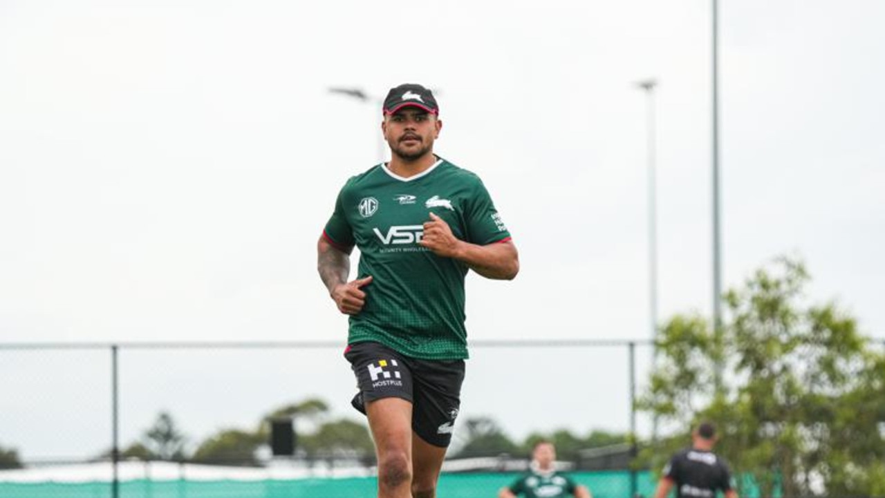 Latrell Mitchell has been cleared to play in round 1, with the NRL allowing him to serve his one-match ban in the All Stars clash. Picture: Rabbitohs