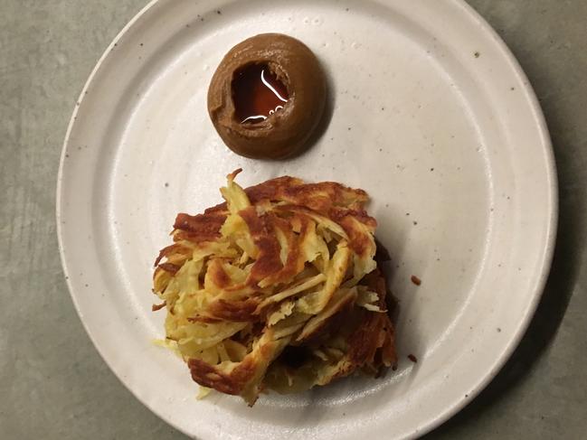 Roti with vegemite curry.