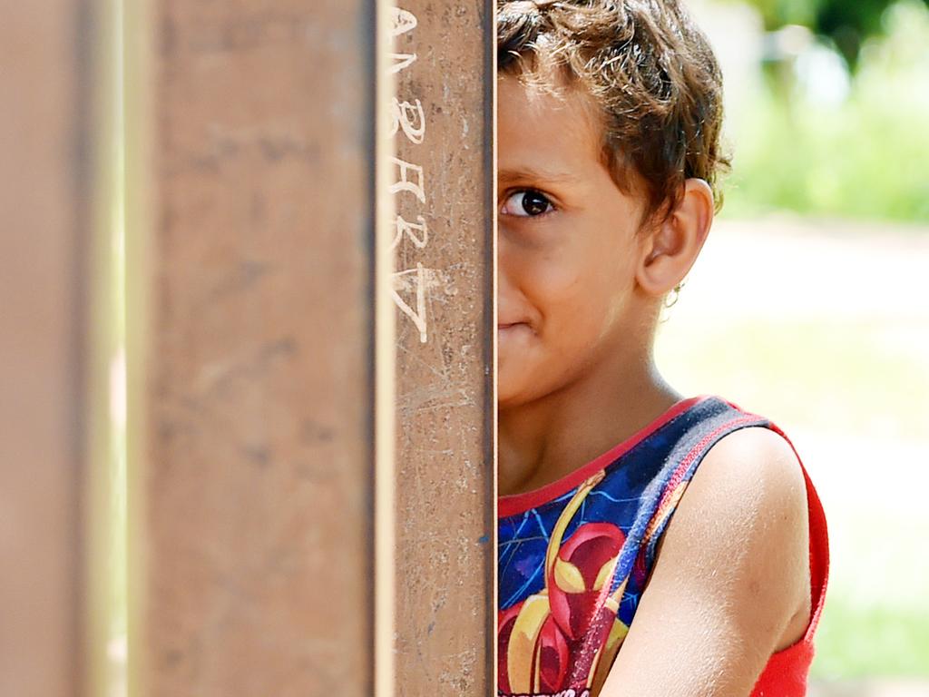 A child in the community of Milikapiti on the Tiwi Islands, NT.