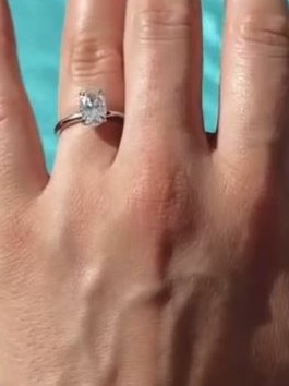 A close up of the ring. Picture: Instagram