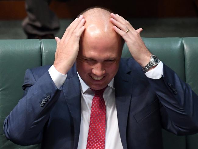 Minister for Immigration Peter Dutton probably won’t get his postal vote idea passed if he’s relying on Australia Post. Picture: Sam Mooy / AAP
