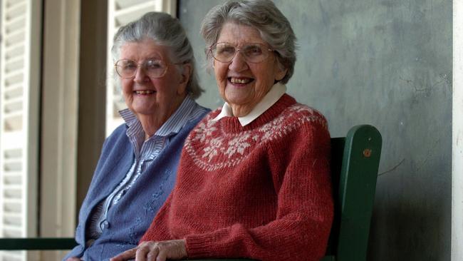 Sisters Elizabeth and Annette Thomson each will be receiving the Medal of the Order of Australia for Queen's Birthday Honours on June 14, 2004, for service to the agricultural show movement. Picture: Tracee Lea