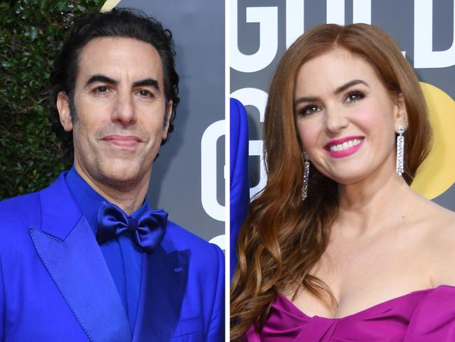 Sacha Baron Cohen and Isla Fisher.