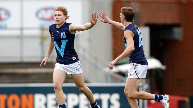 Will's younger brother Levi Ashcroft has shown promise Picture: Dylan Burns/AFL Photos via Getty Images