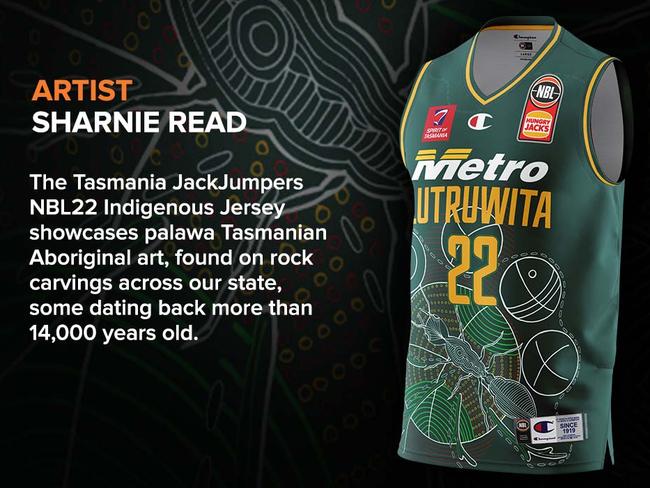 Indigenous jersey: Tasmania JackJumpers.