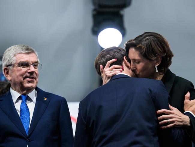 IOC president Thomas Bach watches on. Picture: Joel Marklund/Bildbyran/Sipa USA/AAP