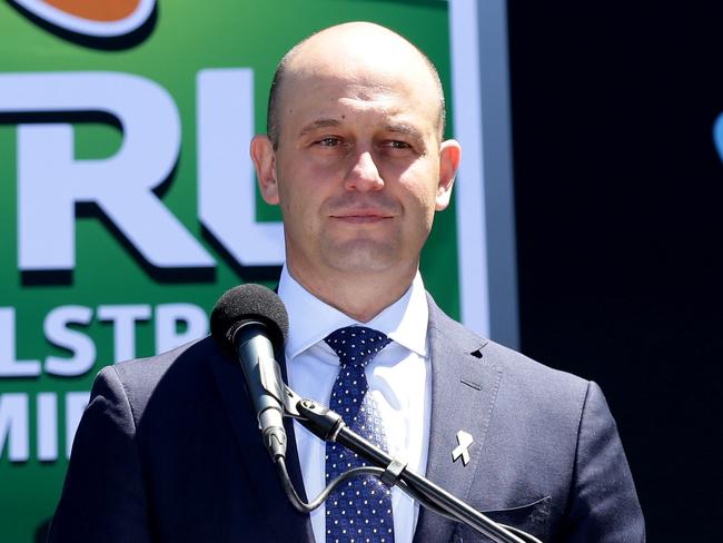 NRL CEO Todd Greenberg announces the 2017 NRL season draw at League Central, Driver Avenue, Moore Park Picture : Gregg Porteous