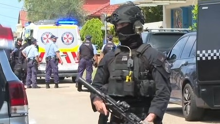 A man has been charged after the siege at Parramatta. Picture: 7NEWS