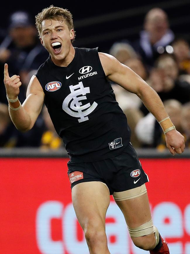 Patrick Cripps in action for Carlton.