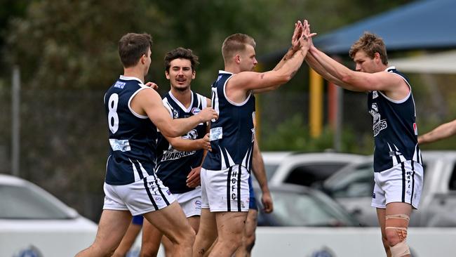 Hoppers Crossing were too good for Deer Park in the WRFL on Saturday. Picture: Andy Brownbill