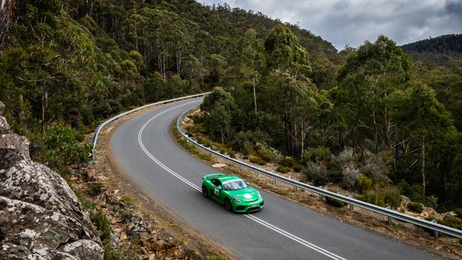 Targa Tasmania takes place on a wide variety of closed roads.