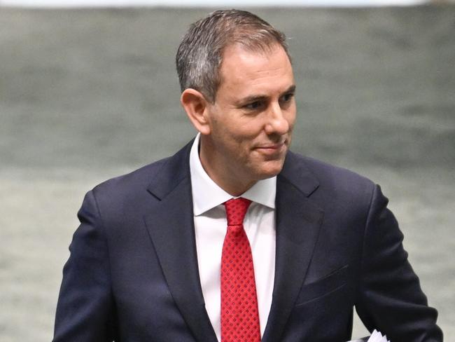 CANBERRA, AUSTRALIA  - NewsWire Photos - February 11, 2025:  Federal Treasurer Jim Chalmers during Question Time at Parliament House in Canberra. Picture: NewsWire / Martin Ollman