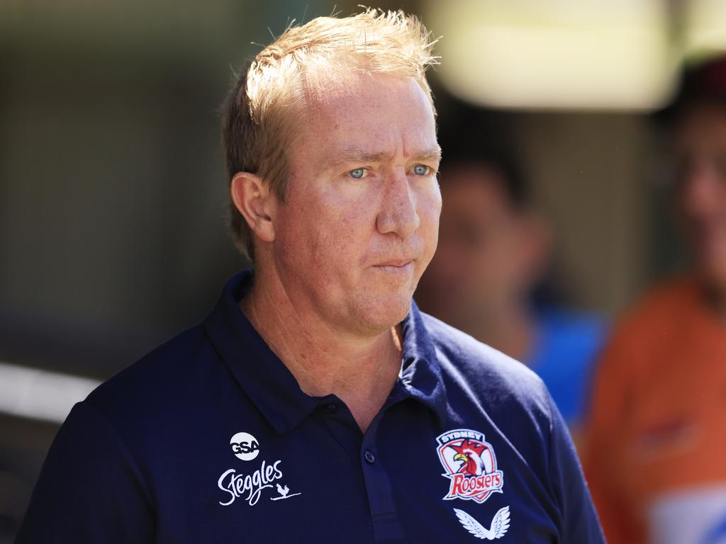 Robinson lamented the match officials’ oversight after the Roosters’ loss. (Photo by Mark Evans/Getty Images)