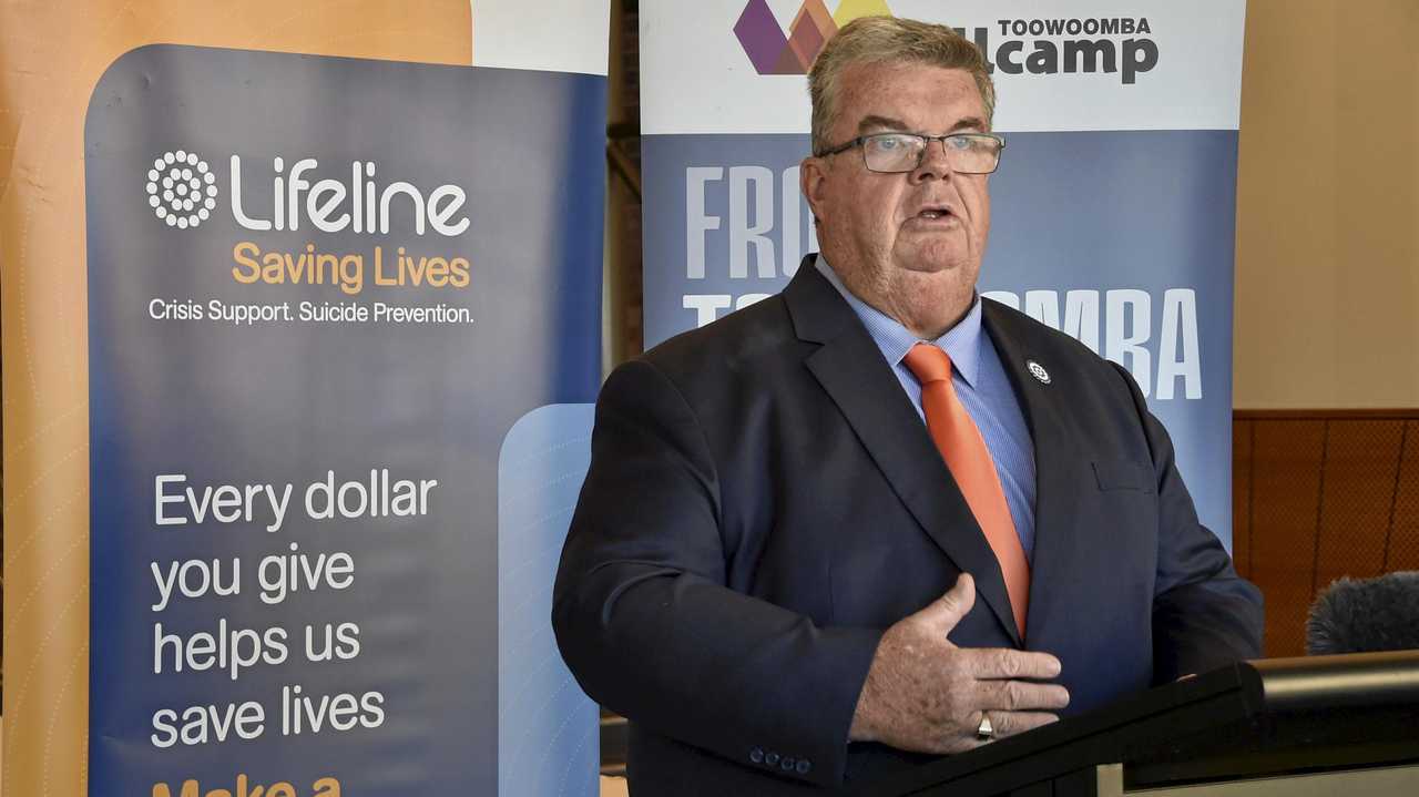 FUNDING: Lifeline Darling Downs CEO Derek Tuffield is pleased with the new three-year funding boost for domestic and family violence. Picture: Bev Lacey