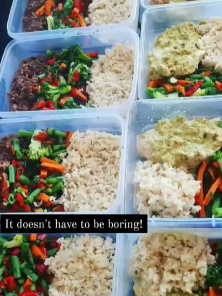 She said for her personally, meal prepping was key to her consistency. Picture: Instagram/sarahann_fitjourney